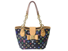 Load image into Gallery viewer, 極美品 LOUIS VUITTON ルイヴィトン 村上隆 モノグラムマルチカラー アニーMM ショルダーバッグ M40308 ノワール ゴールド金具 中古 4c075623
