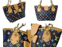 Load image into Gallery viewer, 極美品 LOUIS VUITTON ルイヴィトン 村上隆 モノグラムマルチカラー アニーMM ショルダーバッグ M40308 ノワール ゴールド金具 中古 4c075623