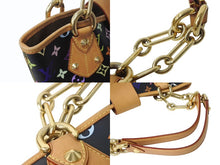 Load image into Gallery viewer, 極美品 LOUIS VUITTON ルイヴィトン 村上隆 モノグラムマルチカラー アニーMM ショルダーバッグ M40308 ノワール ゴールド金具 中古 4c075623