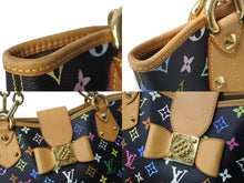 Load image into Gallery viewer, 極美品 LOUIS VUITTON ルイヴィトン 村上隆 モノグラムマルチカラー アニーMM ショルダーバッグ M40308 ノワール ゴールド金具 中古 4c075623