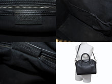 Load image into Gallery viewer, GIVENCHY ジバンシィ アンティゴナ 2WAYバッグ ショルダーバッグ ハンドバッグ ZE D 0195 レザー ブラック シルバー 美品 中古 4b002893
