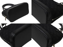 Load image into Gallery viewer, LOUIS VUITTON ルイヴィトン モノグラムサテン リトル アルマ ミニハンドバッグ M92146 ブラック シルバー金具 美品 中古 4b002906