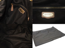 Load image into Gallery viewer, MIUMIU ミュウミュウ ショルダーバッグ ハンドバッグ イントレチャート 編み込み ブラウン レザー ゴールド金具 良品 中古 4b002910