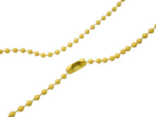 Load image into Gallery viewer, 新品同様 CHROME HEARTS クロムハーツ ラバースモール CHクロス シリコン ネックレス ラバー イエロー ボールチェーン 2019 7.7g 中古 4b002949