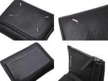 Load image into Gallery viewer, 極美品 Mainson Margiela メゾンマルジェラ 三つ折り財布 四つタグ カーフ ブラック SA3UI0017P4745T8013 中古 4b002957