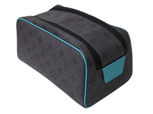 Load image into Gallery viewer, 新品同様 LOUISVUITTON ルイヴィトン モノグラムエクリプスリバースドップキット クラッチバッグ M11482 グレー ターコイズ 中古 4b002993