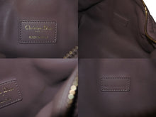 Load image into Gallery viewer, CHRISTIAN DIOR クリスチャンディオール カナージュ ノマドポーチ ミディアム 2WAY ハンド ショルダー バッグ レザー ピンク 美品 中古 4b003020