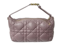 Load image into Gallery viewer, CHRISTIAN DIOR クリスチャンディオール カナージュ ノマドポーチ ミディアム 2WAY ハンド ショルダー バッグ レザー ピンク 美品 中古 4b003020
