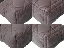 Load image into Gallery viewer, CHRISTIAN DIOR クリスチャンディオール カナージュ ノマドポーチ ミディアム 2WAY ハンド ショルダー バッグ レザー ピンク 美品 中古 4b003020