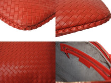 Load image into Gallery viewer, BOTTEGA VENETA ボッテガヴェネタ イントレチャート ホーボー ワンショルダーバッグ 115653 レザー レッド 美品 中古 4b003032