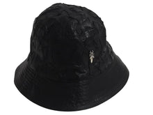 Load image into Gallery viewer, CHROME HEARTS クロムハーツ U-CHUM-LTHR セメタリークロスパッチ レザーバケットハット サイズM ダガー 美品 中古 4b003162