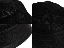 Load image into Gallery viewer, CHROME HEARTS クロムハーツ U-CHUM-LTHR セメタリークロスパッチ レザーバケットハット サイズM ダガー 美品 中古 4b003162