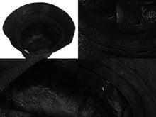 Load image into Gallery viewer, CHROME HEARTS クロムハーツ U-CHUM-LTHR セメタリークロスパッチ レザーバケットハット サイズM ダガー 美品 中古 4b003162