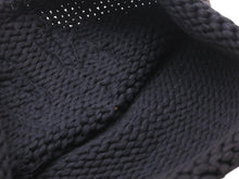 Load image into Gallery viewer, CHROME HEARTS クロムハーツ BSフレア 迷彩レザーパッチ コットン ニットキャップ ビーニー フレアボール ブラック 良品 中古 4b003185