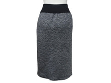 Load image into Gallery viewer, ISSEY MIYAKE イッセイミヤケ ニット スカート 80s L N 64707 日本製 ウール アクリル グレー ブラック サイズM 美品 中古 4b003191