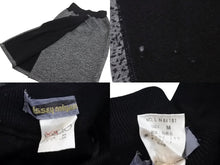 Load image into Gallery viewer, ISSEY MIYAKE イッセイミヤケ ニット スカート 80s L N 64707 日本製 ウール アクリル グレー ブラック サイズM 美品 中古 4b003191