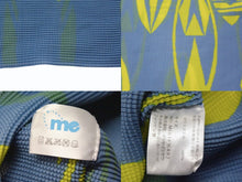 Load image into Gallery viewer, 新品同様 me ISSEY MIYAKE ミーイッセイミヤケ 転写 ワッフル プリーツ ブラウス ブルー イエロー ポリエステル MI51FK497 サイズF 中古 4b003194
