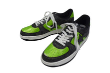 Load image into Gallery viewer, A BATHING APE × UNKLE FUTURA BAPESTA アベイシングエイプ アンクル フューチュラ ベイプスタ 00s スネーク 型押し スニーカー グリーン ブラック 28.5cm 中古 4b003232