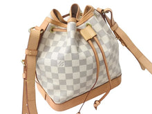 Load image into Gallery viewer, LOUIS VUITTON ルイヴィトン ダミエアズール ノエ ショルダーバッグ N42222 ワンショルダー ホワイト 美品 中古 4b003241