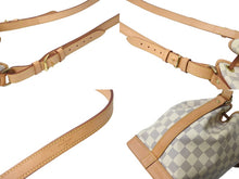 Load image into Gallery viewer, LOUIS VUITTON ルイヴィトン ダミエアズール ノエ ショルダーバッグ N42222 ワンショルダー ホワイト 美品 中古 4b003241