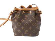 Load image into Gallery viewer, LOUIS VUITTON ルイヴィトン ナノ ノエ ショルダーバッグ M41346 モノグラム PVC レザー ブラウン 美品 中古 4b003242