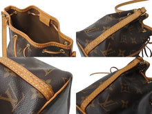 Load image into Gallery viewer, LOUIS VUITTON ルイヴィトン ナノ ノエ ショルダーバッグ M41346 モノグラム PVC レザー ブラウン 美品 中古 4b003242