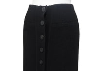 Load image into Gallery viewer, 新品同様 HERMES エルメス Jupe boutonnee ジュプ ブートニア ニットスカート H4H2329D40234 カシミヤ ポリアミド ブラック サイズ34 中古 4b003291