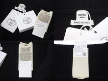 Load image into Gallery viewer, 新品同様 HERMES エルメス Jupe boutonnee ジュプ ブートニア ニットスカート H4H2329D40234 カシミヤ ポリアミド ブラック サイズ34 中古 4b003291