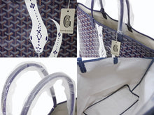 Load image into Gallery viewer, 新品未使用 GOYARD ゴヤール サンルイPM バッグ トートバッグ STLOUIPMLTY12CL12P マーカージュアート スネーク 蛇 ネイビー 中古 4b003302