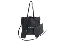 Load image into Gallery viewer, BALENCIAGA バレンシアガ エブリデイ トート XS 2WAY トートバッグ ショルダーバッグ 489813 レザー ブラック ホワイト 美品 中古 4b003303