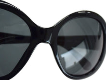 Load image into Gallery viewer, CHANEL シャネル キルティング ココマーク サングラス ブラック プラスチック 56☐17 5188 アイウェア 小物 ロゴ オーバル 美品 中古 4b003362