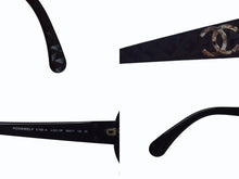 Load image into Gallery viewer, CHANEL シャネル キルティング ココマーク サングラス ブラック プラスチック 56☐17 5188 アイウェア 小物 ロゴ オーバル 美品 中古 4b003362