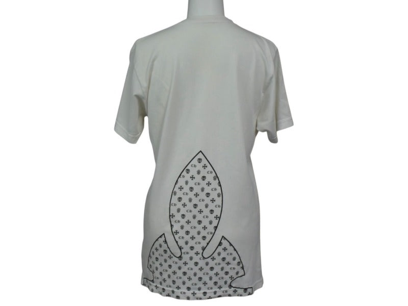 Chrome Hearts - CHROME HEARTS クロムハーツ ポケットＴシャツ スクロールラベル フレアニー RN#95024 コットン サイズS ホワイト 美品 中古 4b003376 CHROME HEARTS クロムハーツ ポケットTシャツ スクロールラベル
