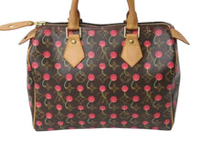 Load image into Gallery viewer, 極美品 LOUIS VUITTON ルイヴィトン モノグラムチェリー スピーディ25 ハンドバッグ M95009 村上隆 ブラウン 中古 4b003388