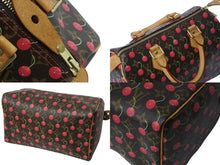 Load image into Gallery viewer, 極美品 LOUIS VUITTON ルイヴィトン モノグラムチェリー スピーディ25 ハンドバッグ M95009 村上隆 ブラウン 中古 4b003388
