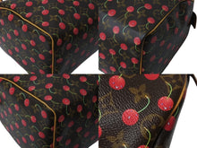 Load image into Gallery viewer, 極美品 LOUIS VUITTON ルイヴィトン モノグラムチェリー スピーディ25 ハンドバッグ M95009 村上隆 ブラウン 中古 4b003388