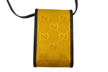 Load image into Gallery viewer, GUCCI グッチ ショルダーバッグ GUCCI OF THE GRID グッチオフザグリッド ジャンボGG GGロゴレザー ナイロン イエロー 美品 中古 4b003415