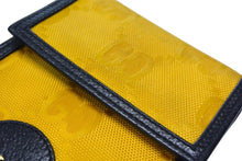 Load image into Gallery viewer, GUCCI グッチ ショルダーバッグ GUCCI OF THE GRID グッチオフザグリッド ジャンボGG GGロゴレザー ナイロン イエロー 美品 中古 4b003415