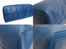 Load image into Gallery viewer, LOUIS VUITTON ルイヴィトン エピ キーポル55 ボストンバッグ レザー ブルー M42955 ロゴ 旅行バッグ 青 鞄 美品 中古 4b003521