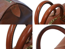 Load image into Gallery viewer, LOUIS VUITTON ルイヴィトン エピ キーポル50 ボストンバッグ ハンドバッグ M42968 エピレザー ブラウン ゴールド金具 美品 中古 4b003897