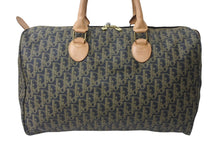 Load image into Gallery viewer, 極美品 Christian Dior クリスチャンディオール ボストンバッグ トロッター柄 ブラック ベージュ PVC レザー ゴールド金具 総柄 中古 4b003904