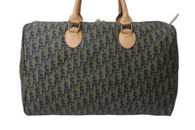 Load image into Gallery viewer, 極美品 Christian Dior クリスチャンディオール ボストンバッグ トロッター柄 ブラック ベージュ PVC レザー ゴールド金具 総柄 中古 4b003904
