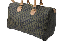 Load image into Gallery viewer, 極美品 Christian Dior クリスチャンディオール ボストンバッグ トロッター柄 ブラック ベージュ PVC レザー ゴールド金具 総柄 中古 4b003904