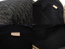 Load image into Gallery viewer, 極美品 Christian Dior クリスチャンディオール ボストンバッグ トロッター柄 ブラック ベージュ PVC レザー ゴールド金具 総柄 中古 4b003904