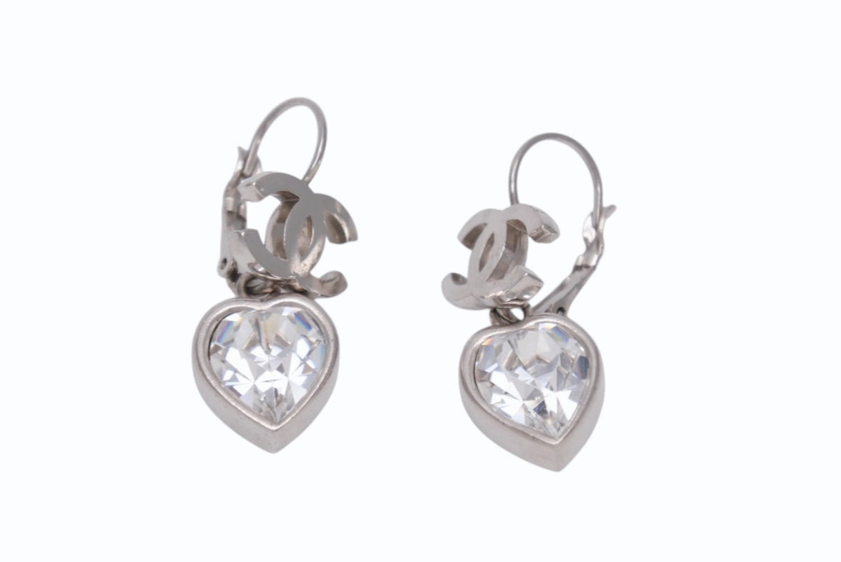 CHANEL シャネル　シルバーフープピアス 両耳用 中古・古着通販】CHANEL (シャネル) ココマーク フープピアス