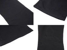 Load image into Gallery viewer, 極美品 CHROME HEARTS クロムハーツ フレアニーステッチデニムパンツ 255536 コットン シルバー925 サイズ26 ブラック 中古 4b004067