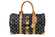 Load image into Gallery viewer, 新品同様 LOUIS VUITTON ルイヴィトン キーポル 45 ボストンバッグ M92640 モノグラム マルチカラー ブラック 村上隆 中古 4b004292