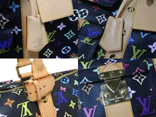 Load image into Gallery viewer, 新品同様 LOUIS VUITTON ルイヴィトン キーポル 45 ボストンバッグ M92640 モノグラム マルチカラー ブラック 村上隆 中古 4b004292
