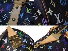 Load image into Gallery viewer, 新品同様 LOUIS VUITTON ルイヴィトン キーポル 45 ボストンバッグ M92640 モノグラム マルチカラー ブラック 村上隆 中古 4b004292