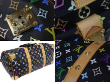 Load image into Gallery viewer, 新品同様 LOUIS VUITTON ルイヴィトン キーポル 45 ボストンバッグ M92640 モノグラム マルチカラー ブラック 村上隆 中古 4b004292